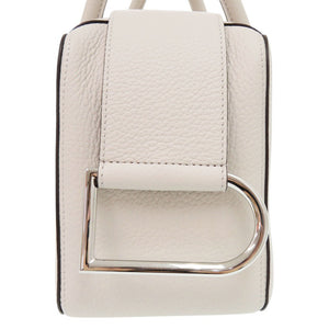 未使用 デルボー クールボックスMM AA0662AQY085YPA レザー セサミ ハンドバッグ 白 1392【中古】DELVAUX