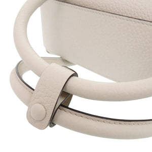 未使用 デルボー クールボックスMM AA0662AQY085YPA レザー セサミ ハンドバッグ 白 1392【中古】DELVAUX