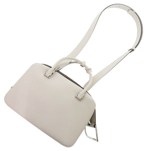 未使用 デルボー クールボックスMM AA0662AQY085YPA レザー セサミ ハンドバッグ 白 1392【中古】DELVAUX