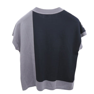 未使用 エルメス ショートスリーブニット ジャガードニット ブリッド ドゥ ガラ H5E2685DA ニット レーヨン シルク コットン ネイビー 1395【中古】HERMES