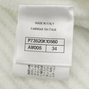 新品同様 シャネル ライオンボタン P73520K10560 ナイロン ホワイト ジャケット アウター 白 1396【中古】CHANEL