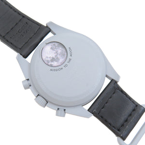 美品 オメガ × スウォッチ スピードマスター ミッショントゥザムーン S033M100 腕時計 ナイロン/バイオセラミック ブラック 黒文字盤 1399【中古】OMEGA メンズ