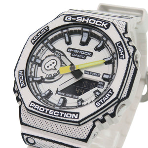 未使用 カシオ G-SHOCK MANGA THEME シリーズ GA-2100MNG-7AJR ホワイト 白文字盤 樹脂系 カーボン クオーツ 腕時計 1406【中古】CASIO