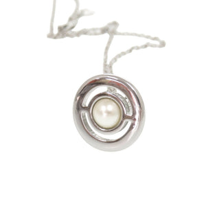 未使用 ヴィヴィアンウエストウッド オーブ メタル フェイクパール シルバー ネックレス 1438【中古】Vivienne Westwood