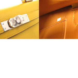 未使用 エルメス ミニケリードゥ シェーブル ジョーヌアンブル キャメル シルバー金具 K刻印(2025年製) 2WAY ハンドバッグ 1452 【中古】 HERMES ミニケリー2
