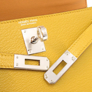 未使用 エルメス ミニケリードゥ シェーブル ジョーヌアンブル キャメル シルバー金具 K刻印(2025年製) 2WAY ハンドバッグ 1452 【中古】 HERMES ミニケリー2