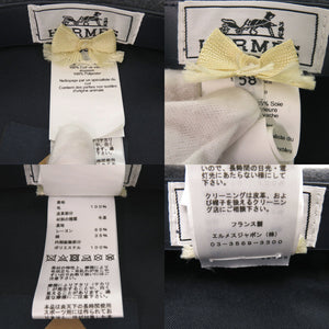 新品同様 エルメス ベレー帽 ウール グレー シルバー 1456【中古】HERMES