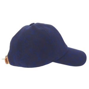 美品 ルイ ヴィトン キャップ モノグラム エッセンシャル サイズL M77590 コットン ブルー 帽子 キャップ LV 1459【中古】LOUIS VUITTON メンズ