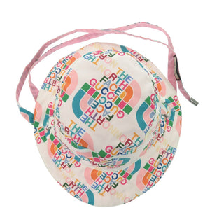 新品同様 グッチ バケットハット GUCCI×THE NORTH FACE グッチ×ザノースフェイス コラボ ナイロン ホワイト 帽子 1472【中古】GUCCI