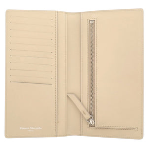 未使用品 メゾン マルジェラ 4ステッチ SA1UI0021 レザー ベージュ 二つ折り財布 1483【中古】Maison Margiela