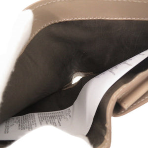 未使用 メゾン マルジェラ 4ステッチ レザー ベージュ 二つ折り財布 1484【中古】Maison Margiela