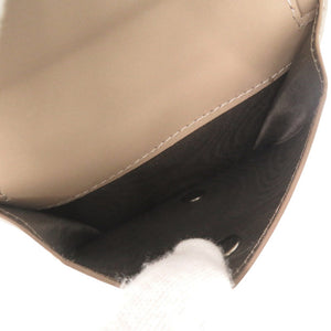 未使用 メゾン マルジェラ 4ステッチ レザー ベージュ 二つ折り財布 1484【中古】Maison Margiela