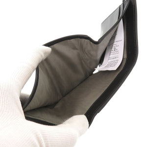 未使用 メゾン マルジェラ 4ステッチ SA3UI0017 P5787 HA202 レザー ブラック ホワイト 三つ折り財布 黒 1485【中古】Maison Margiela