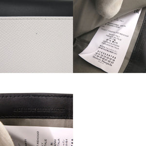 未使用 メゾン マルジェラ 4ステッチ SA3UI0017 P5787 HA202 レザー ブラック ホワイト 三つ折り財布 黒 1485【中古】Maison Margiela