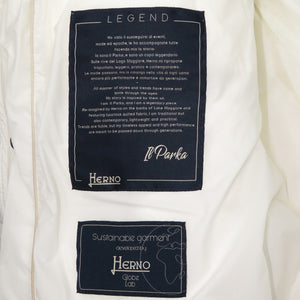 未使用 ヘルノ PI003ULE M02 12456Z ナイロン/ダウン ホワイト ダウンジャケット 白 1489【中古】Herno