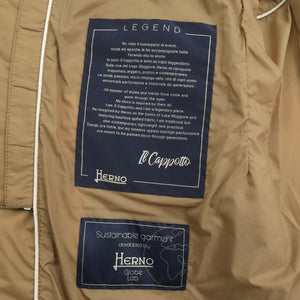 未使用品 ヘルノ IL CAPPOTTO HERNO LEGEND PI007ULE サイズ48 ナイロン ダウン キャメル ダウンジャケット ダウンコート 1490【中古】Herno メンズ