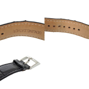 ルイ ヴィトン タンブール Q111E SS レザー シルバー クオーツ 腕時計 LV 1507【中古】LOUIS VUITTON