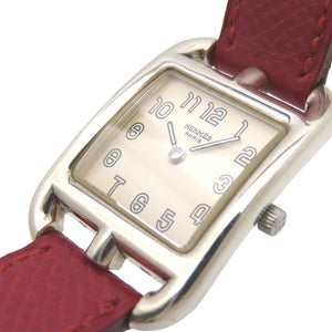 美品 エルメス クオーツ ケープコッド CC1.250 腕時計 シルバー925/クシュベル ベージュ 〇Z刻印 1508【中古】HERMES レディース