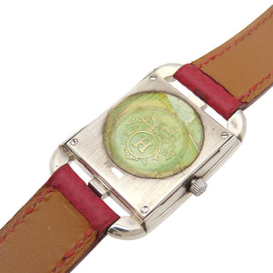 美品 エルメス クオーツ ケープコッド CC1.250 腕時計 シルバー925/クシュベル ベージュ 〇Z刻印 1508【中古】HERMES レディース