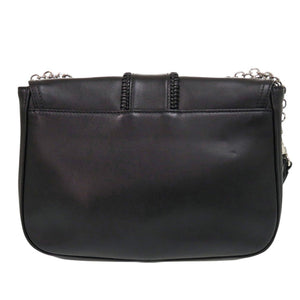 美品 ロンシャン アマゾーヌ S レザー ブラック ショルダーバッグ 黒 1514【中古】Longchamp