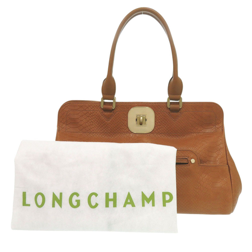 美品 ロンシャン ギャビー レザー ブラウン トートバッグ 1526【中古】Longchamp