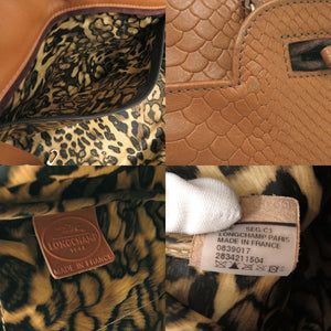 美品 ロンシャン ギャビー レザー ブラウン トートバッグ 1526【中古】Longchamp