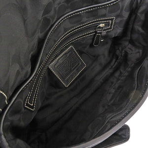 美品 コーチ K04S-3653 レザー ブラック ショルダーバッグ 黒 1543【中古】COACH