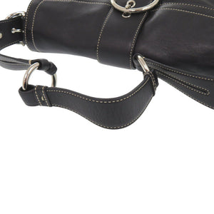 美品 コーチ K04S-3653 レザー ブラック ショルダーバッグ 黒 1543【中古】COACH