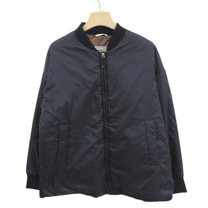 美品 マックスマーラ The Cube ザ キューブ 24194810446 サイズ38 ポリエステル ネイビー ブルゾン 1581【中古】MAX MARA
