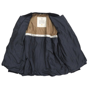 美品 マックスマーラ The Cube ザ キューブ 24194810446 サイズ38 ポリエステル ネイビー ブルゾン 1581【中古】MAX MARA