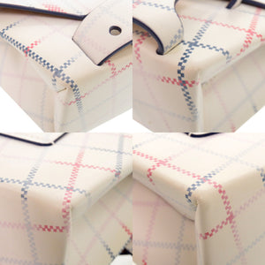 美品 メゾン マルジェラ スナッチトスモール シルバーチェーン カーフレザー ホワイト ショルダーバッグ AE5E【中古】Maison Margiela