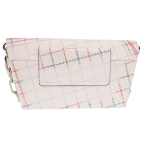 美品 メゾン マルジェラ スナッチトスモール シルバーチェーン カーフレザー ホワイト ショルダーバッグ AE5E【中古】Maison Margiela