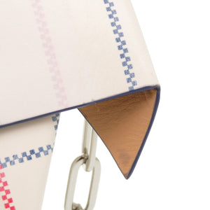 美品 メゾン マルジェラ スナッチトスモール シルバーチェーン カーフレザー ホワイト ショルダーバッグ AE5E【中古】Maison Margiela