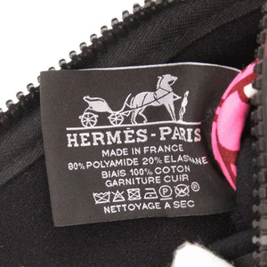 未使用品 エルメス ネオバンPMポリアミド エラスタン ルージュカザック ポーチ バッグ 赤 ZEE5【中古】HERMES