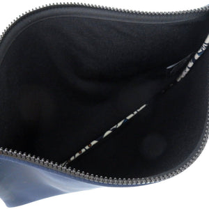 未使用品 エルメス ネオバンGM ポリアミド エラスタン ブルーマリン ポーチ バッグ 青 ZS5Z【中古】HERMES