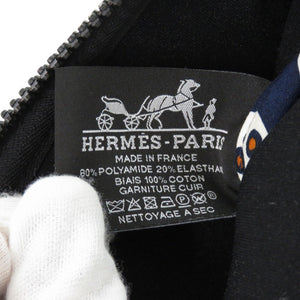 未使用品 エルメス ネオバンGM ポリアミド エラスタン ブルーマリン ポーチ バッグ 青 ZS5Z【中古】HERMES