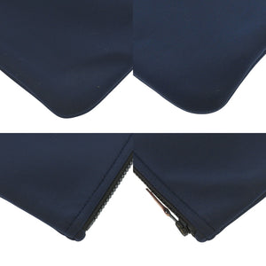 未使用品 エルメス ネオバンGM ポリアミド エラスタン ブルーマリン ポーチ バッグ 青 ZS5Z【中古】HERMES