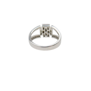 新品同様 ダイヤ0.60ct K18WG リング 指輪 ホワイトゴールド/ダイヤモンド 16号 6.1g ホワイトゴールド ジュエリー 0049【中古】 レディース