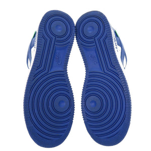 新品同様 ルイ ヴィトン NIKE AIR FORCE1 Low By Virgil Abloh White Royal レザー ブルー ホワイト スニーカー LV 0063【中古】LOUIS VUITTON