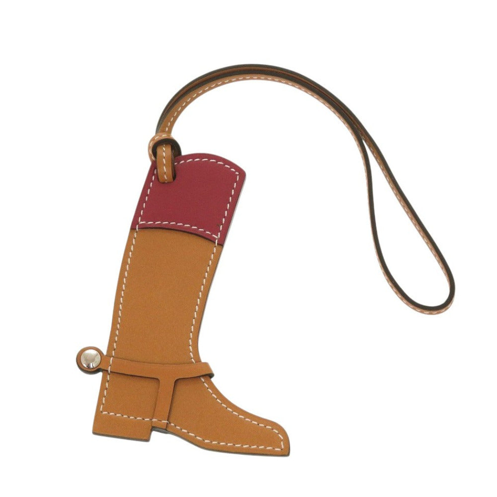 新品同様 エルメス パドック ブーツ バッグチャーム ヴォースイフト ゴールド キーホルダー 0067【中古】HERMES