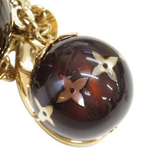 美品 ルイ ヴィトン M66980 メタル ブラウン ゴールド バッグチャーム キーホルダー LV 0071【中古】LOUIS VUITTON