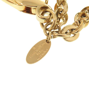 美品 ルイ ヴィトン M66980 メタル ブラウン ゴールド バッグチャーム キーホルダー LV 0071【中古】LOUIS VUITTON