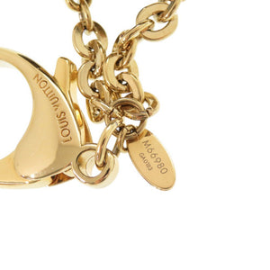 美品 ルイ ヴィトン M66980 メタル ブラウン ゴールド バッグチャーム キーホルダー LV 0071【中古】LOUIS VUITTON