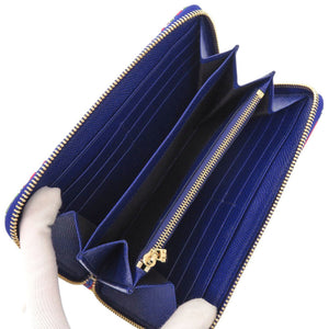 新品同様 ドルチェアンドガッバーナ BI0473 トランプ柄 レザー レッド マルチカラー 長財布 0072【中古】DOLCE&GABBANA