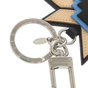 美品 ルイ ヴィトン MP1646 レザー プラスチック ベージュ ブラック キーホルダー LV 0075【中古】LOUIS VUITTON