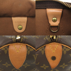 ルイ ヴィトン スピーディ30 モノグラム M41526 ブラウン ハンドバッグ LV 0155【中古】LOUIS VUITTON