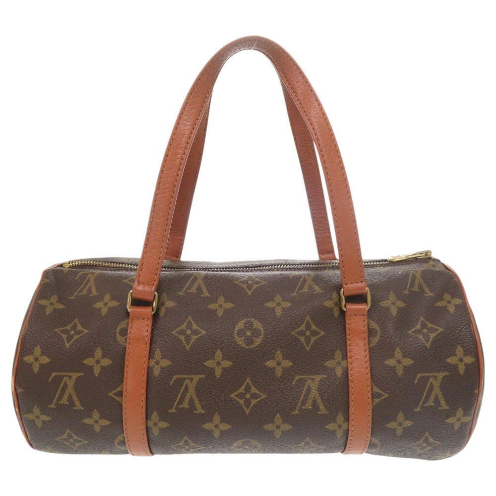 ルイ ヴィトン パピヨン30 ポーチ付 モノグラム M51365 ブラウン ハンドバッグ LV 0157【中古】LOUIS VUITTON