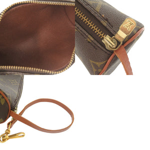 ルイ ヴィトン パピヨン30 ポーチ付 モノグラム M51365 ブラウン ハンドバッグ LV 0157【中古】LOUIS VUITTON