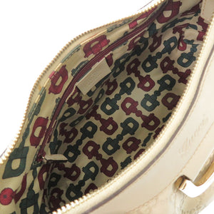 美品 グッチ グッチシマ アビー 190525 レザー アイボリー ショルダーバッグ 0189【中古】GUCCI