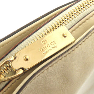 美品 グッチ クレオール ホーボー ホースビット 145826 レザー アイボリー 白 ショルダーバッグ 0244【中古】GUCCI
